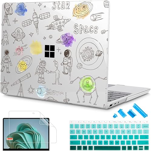 Miniatura 1 de Tuiklol Funda para portátil Microsoft Surface de 15 pulgadas 543 2022-2020, modelo 1979195318721873, cubierta de teclado, protector de pantalla +