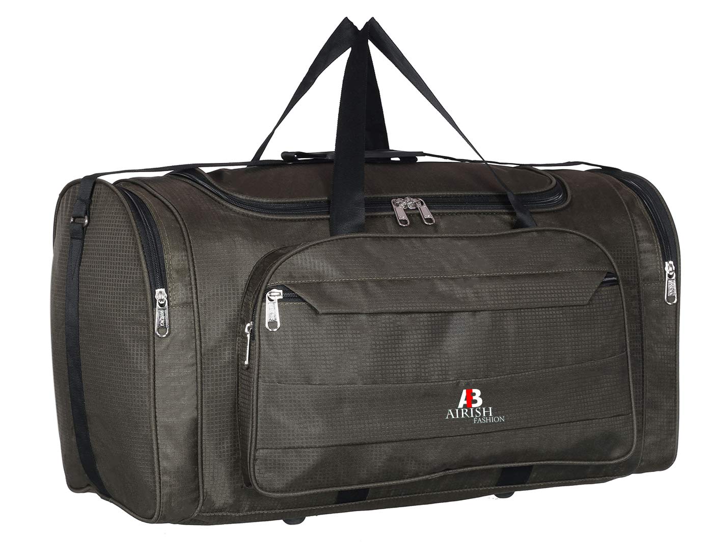 airish Lightweight Heavy Duty Fabric Travel Luggage Duffel Bag (Green,50 litres)22Inch-picture-48