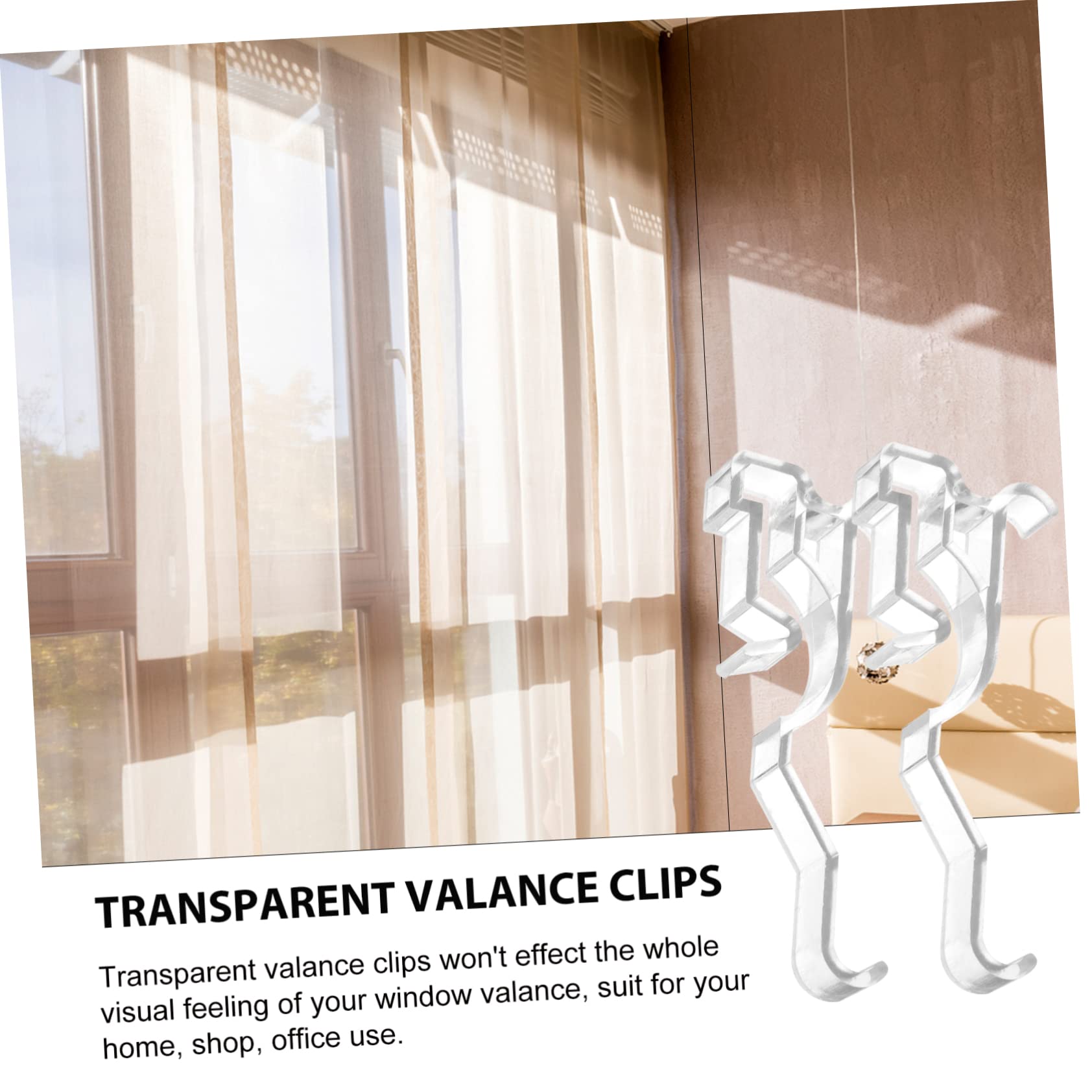 20 Stuks Plastic Volant Clips Voor Jaloezieën Verborgen 20 Stuks Plastic Volant Clips Voor Jaloezieën Verborgen