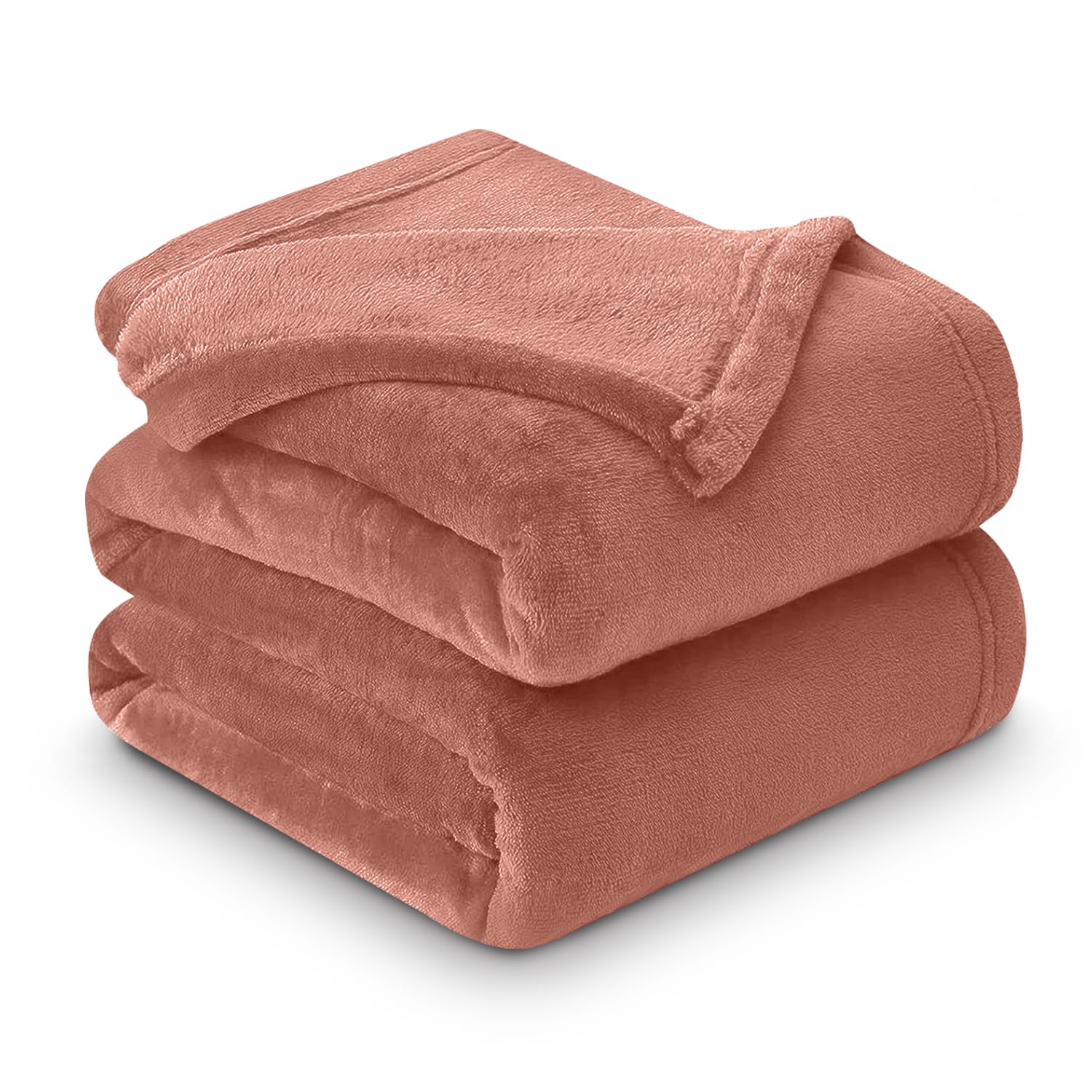GC GAVENO CAVAILIA Plain Mink Fur Throws, Fluffy Fleece Blankets, Snuggle Throw Blanket, Blush Pink, 150X200