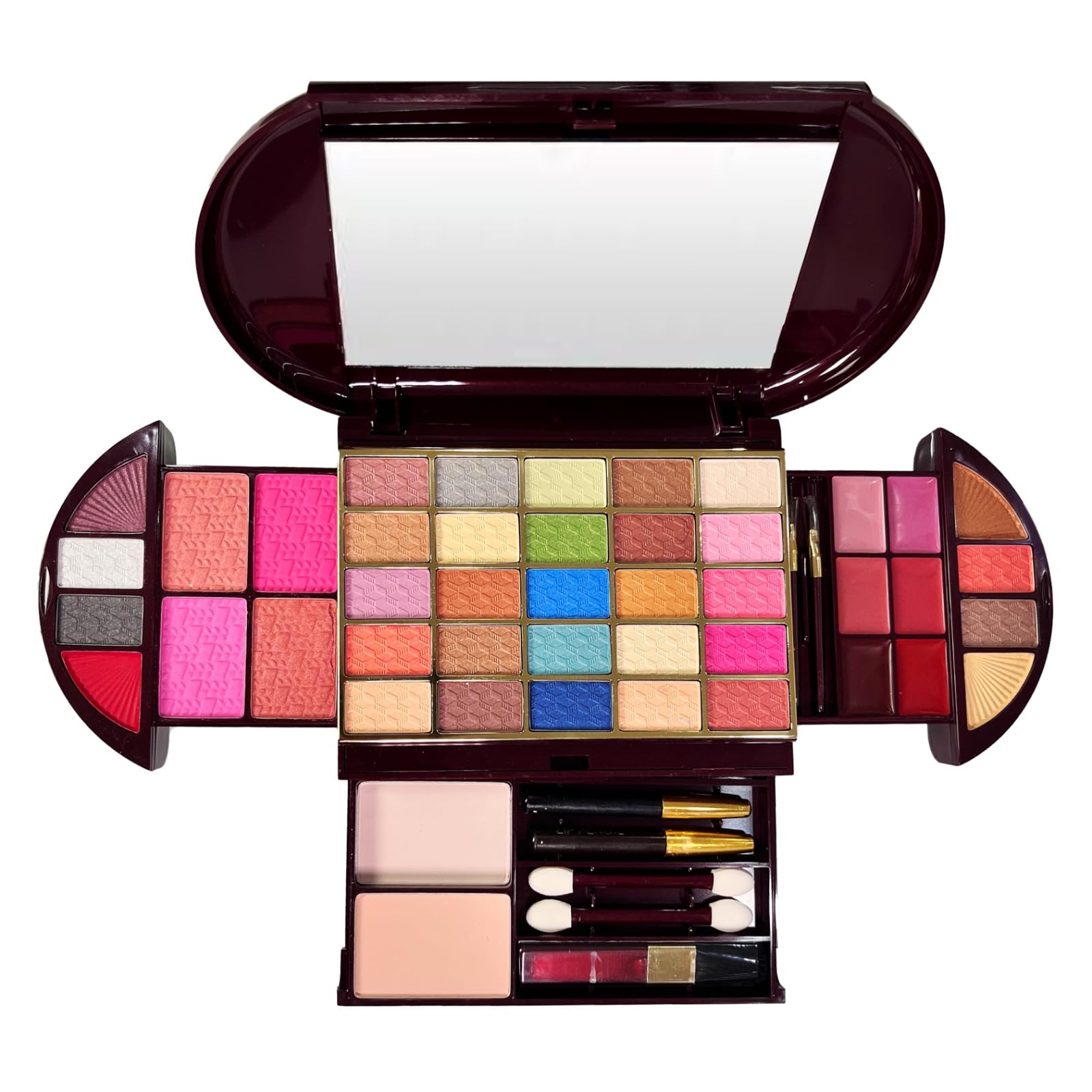 MaxTouch Professional All In One Makeup Palette Kit 33 Colors Eyeshadows, Blusher, Powder Cake, Lipgloss, Eye & Lip Pencil Makeup Kit 2017-image-31