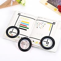 Vista 6 de Outus 6 Pack 3 mm Width Graphic Chart Tape Art Tape Grid Marking Tapes Whiteboard Gridding Tape Self-Adhesive Artist Tape, Black