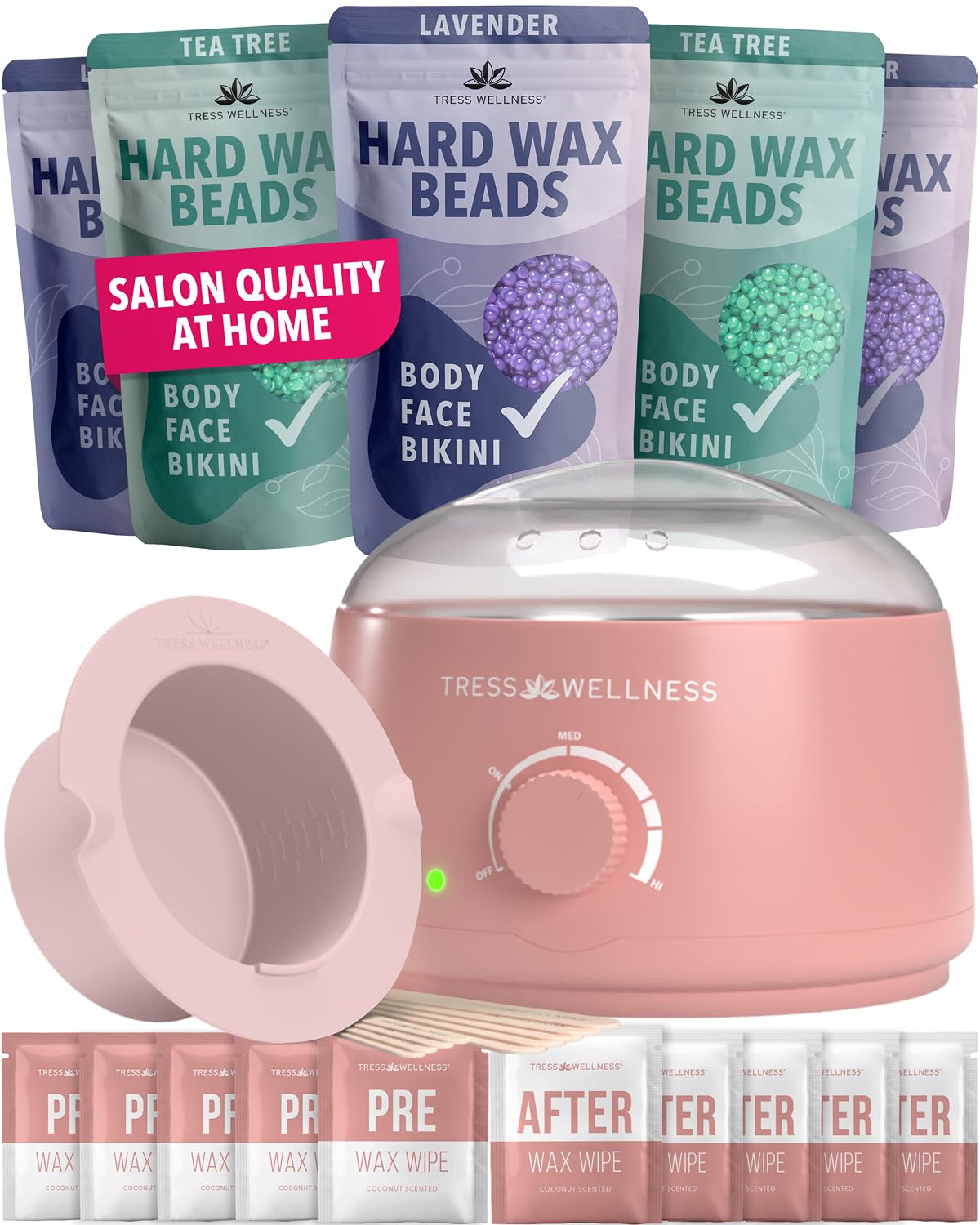 Amazon.com: Tress Wellness Waxing Kit for Sensitive Skin – Safe
