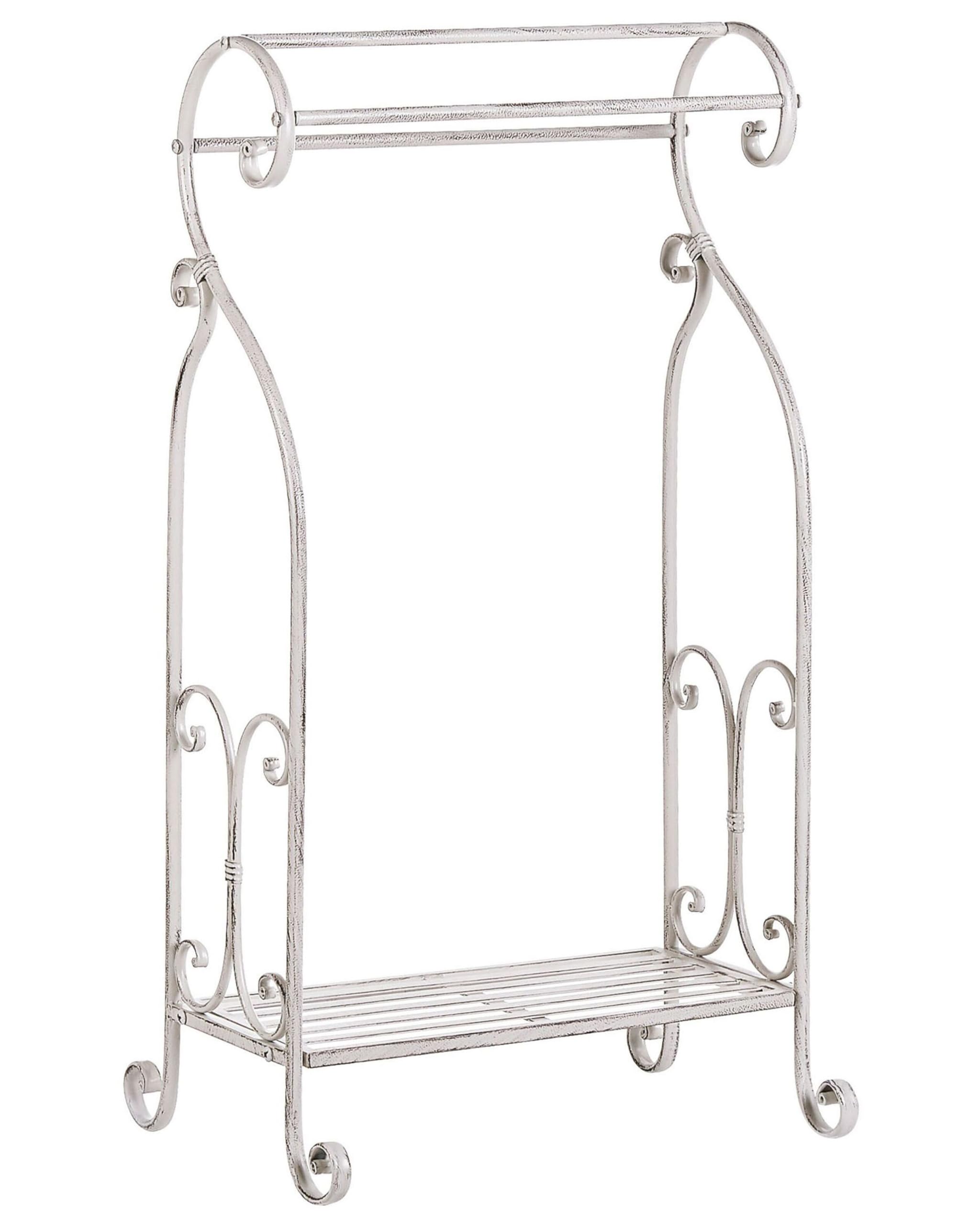 Toallero de Metal Blanco 49 x 91 cm Independiente Estante baño Vintage Linares