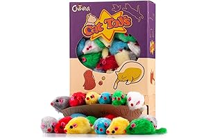 36 Pack Furry Cat Toy Mice