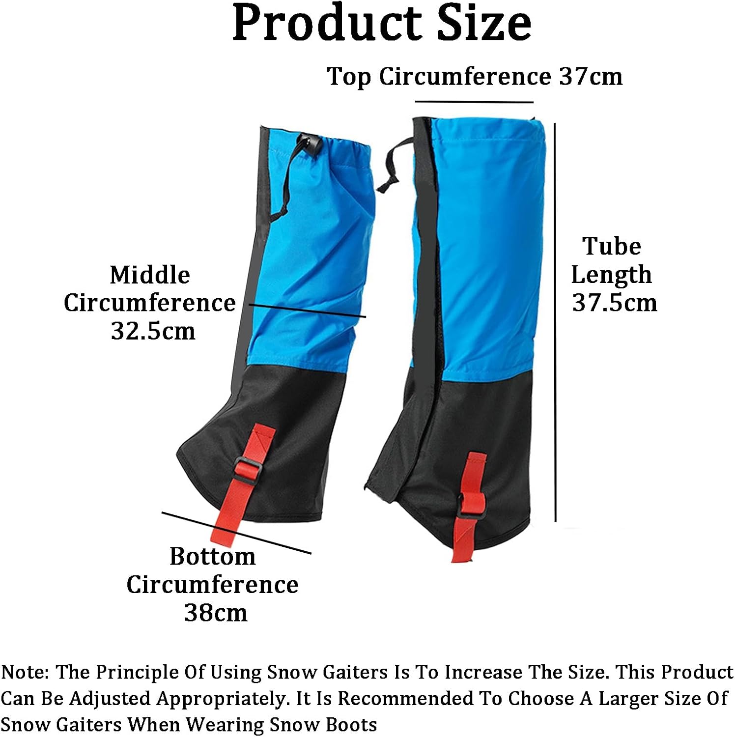 Leg Gaiters,A Pair of Adjustable Climbing Shoe Covers,Lightweight Hiking Leggings,Suitable for Walking Skiing Camping