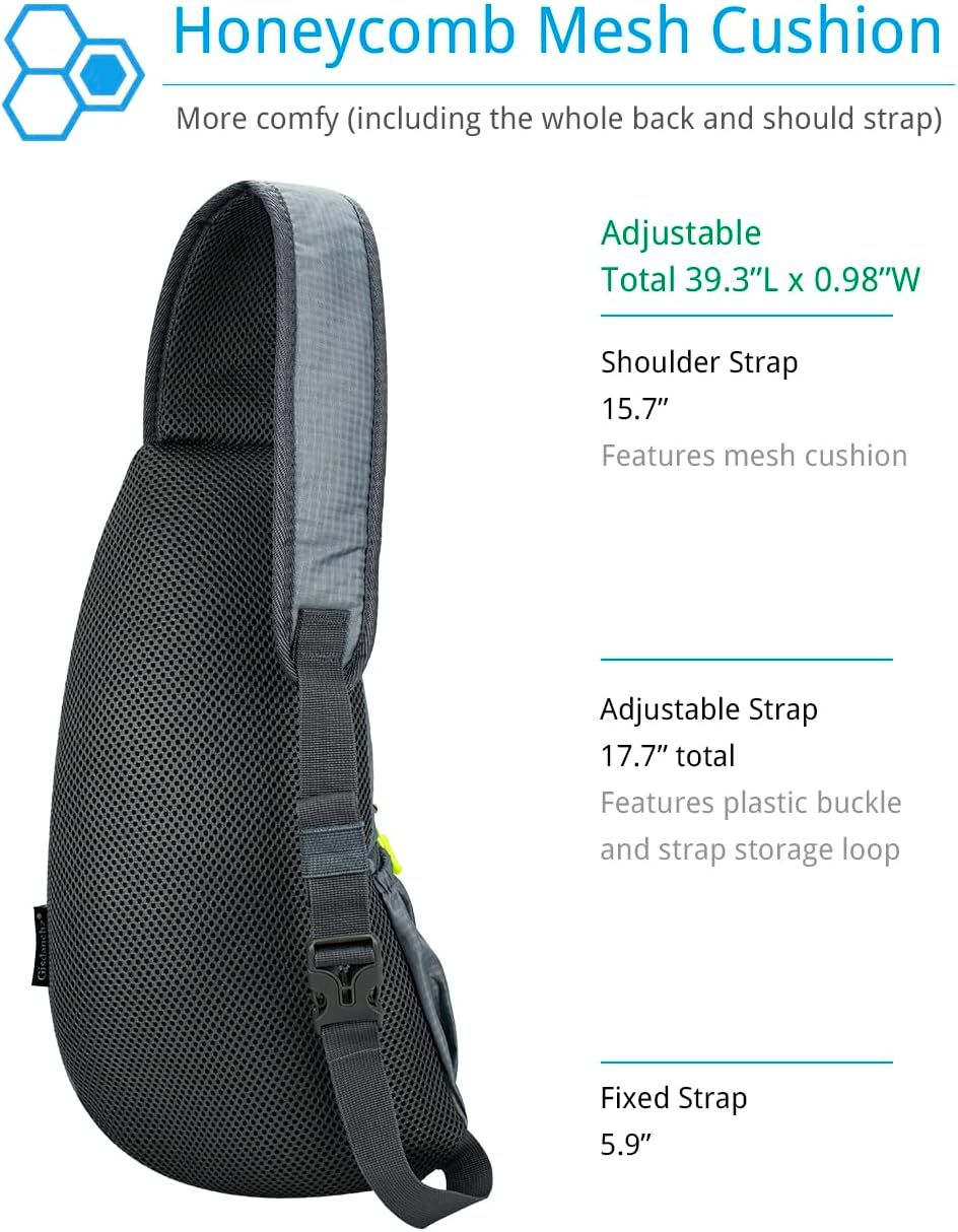 Sling Bag Crossbody Backpack for Men Womens, Chest Bag Backpack, Shoulder bag Gym Cycling Traveling Outdoor Sports - Image 4