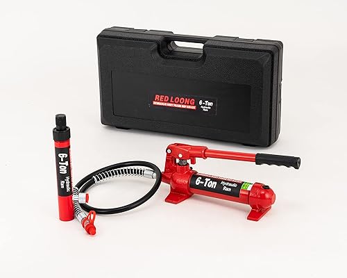 Miniatura 3 de EDLOONG Gato hidráulico Porta Power de 6 toneladas, conector hidráulico combinado multifuncional mejorado para reparaciones de automóviles, kit de