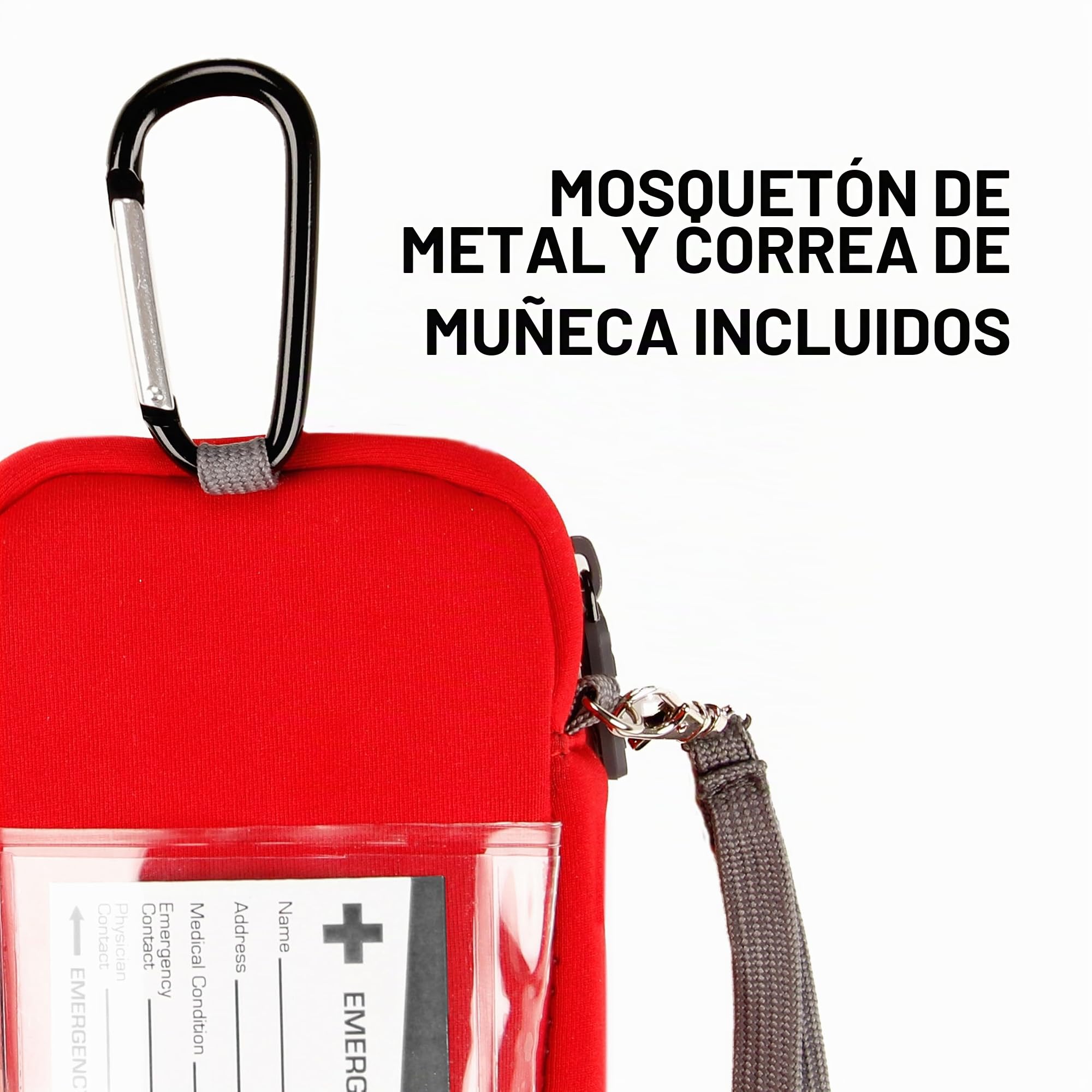 USA GEAR Bolsa para Diabéticos - Estuche de Viaje con Enfriador de Insulina con Interior Aislado Compatible con Agujas de Pluma de Insulina, Kit de Lanceta y más Suministros para Diabéticos - Rojo