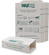 Catchmaster 72MAX Mouse Trap – 10 Large Sticky Plates – Effective Solution to Catch Rodents