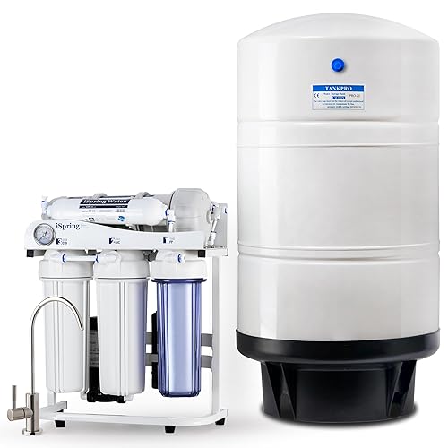 iSpring RCS5T+T20M, 500 GPD Light Commercial Reverse Osmosis Water Filter