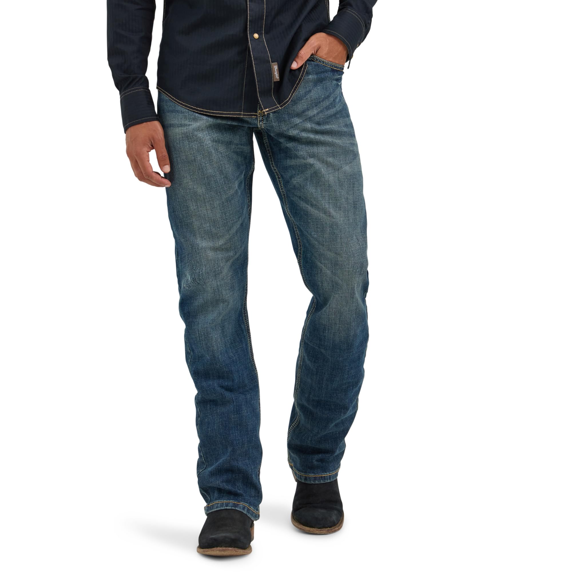 Men's Retro Slim Fit Boot Cut Jean