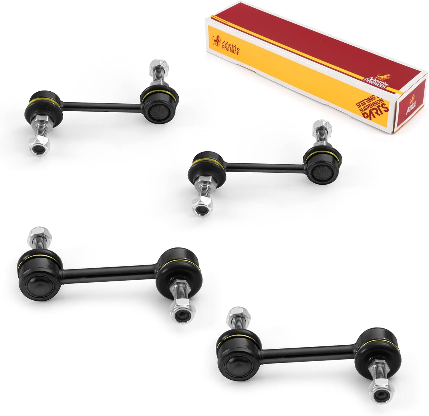 Metrix Premium Chassis Parts - 4 PC Front & Rear Stabilizer Bar Link Kit Fits 2007-2010 Ford Edge, 2007-2010 Lincoln MKX, Replacement K750159, K750184, Made in Europe