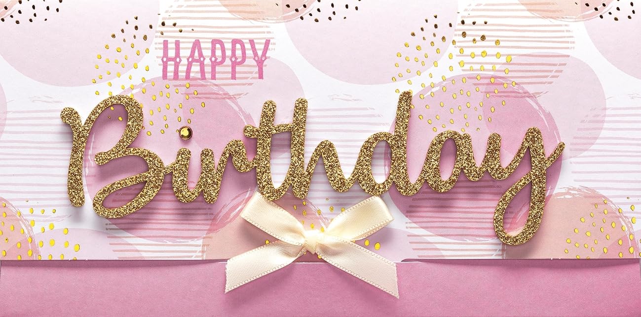 Tarjeta De Cumpleaños Con Texto En Inglés «Happy Birthday», 11 X