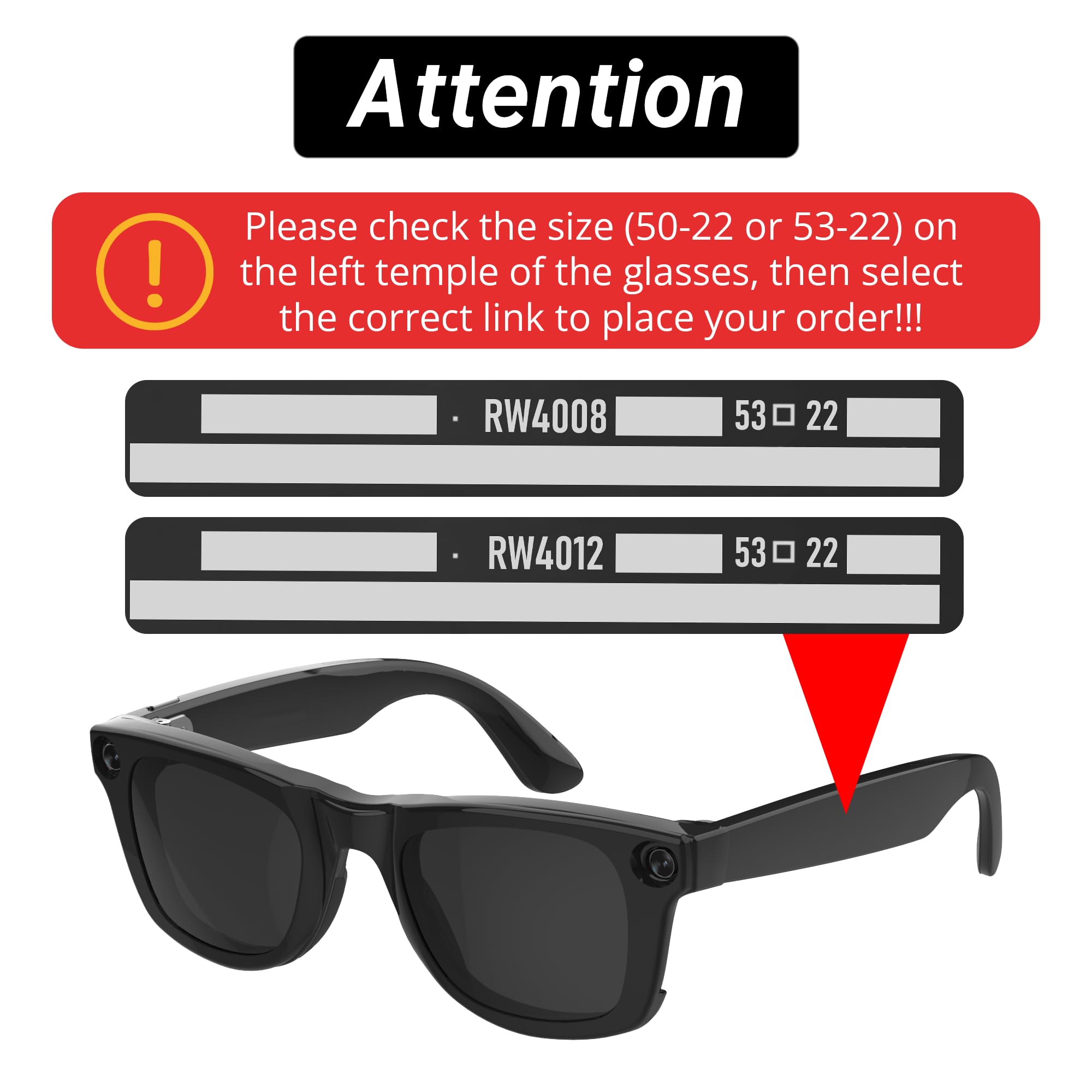 HIBLOKS Polarisierte Clips für Ray-Ban Meta Wayfarer Smart-Brillen (Größe L), Verfärbungs-Clips, kompatibel mit Ray-Ban Meta Wayfarer, schützen Ihre Augen, cool und modisch (Schwarz + Braun), 2 Stück