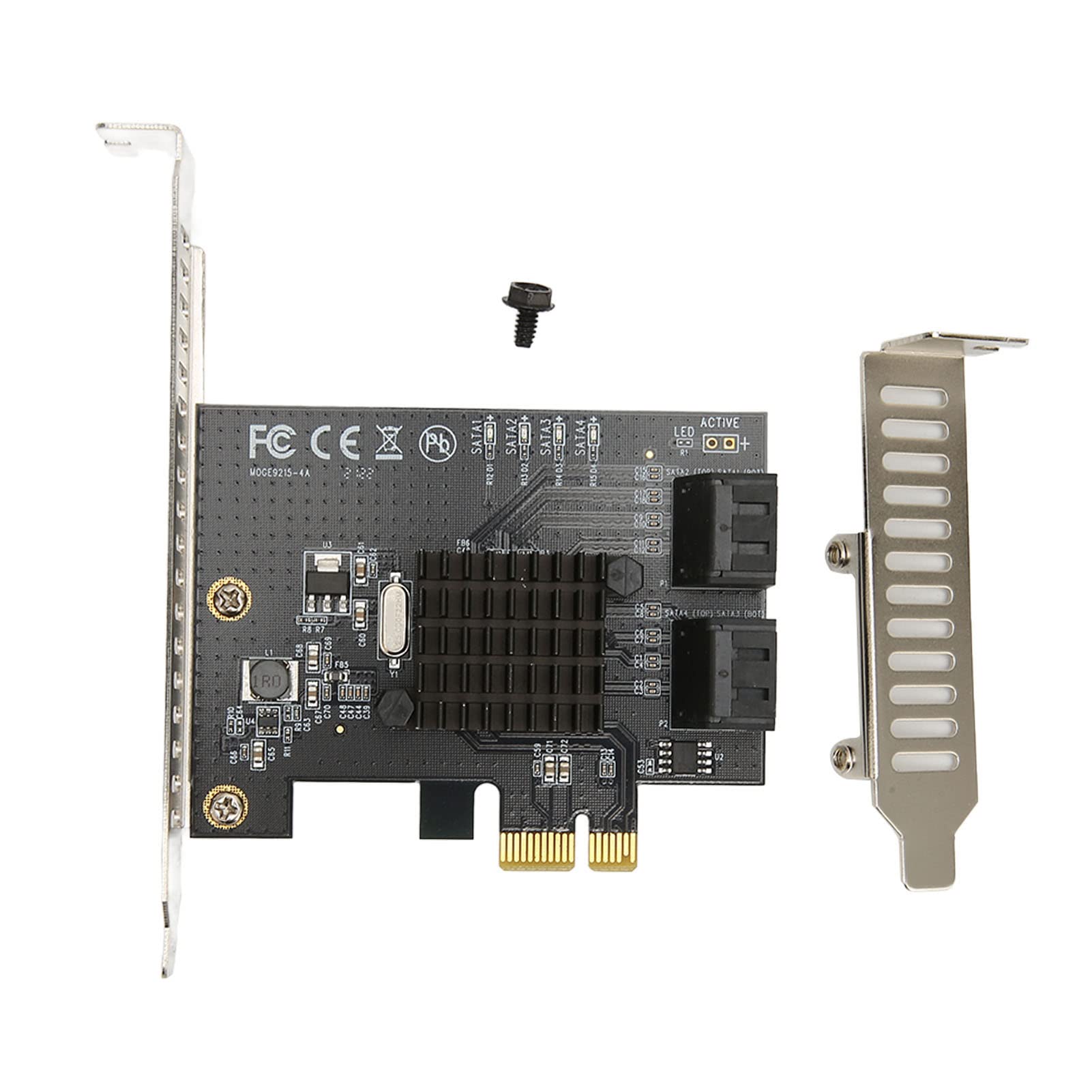Carte d'extension PCI Express vers SATA3.0 4 ports et vitesse 6 Gbit/s