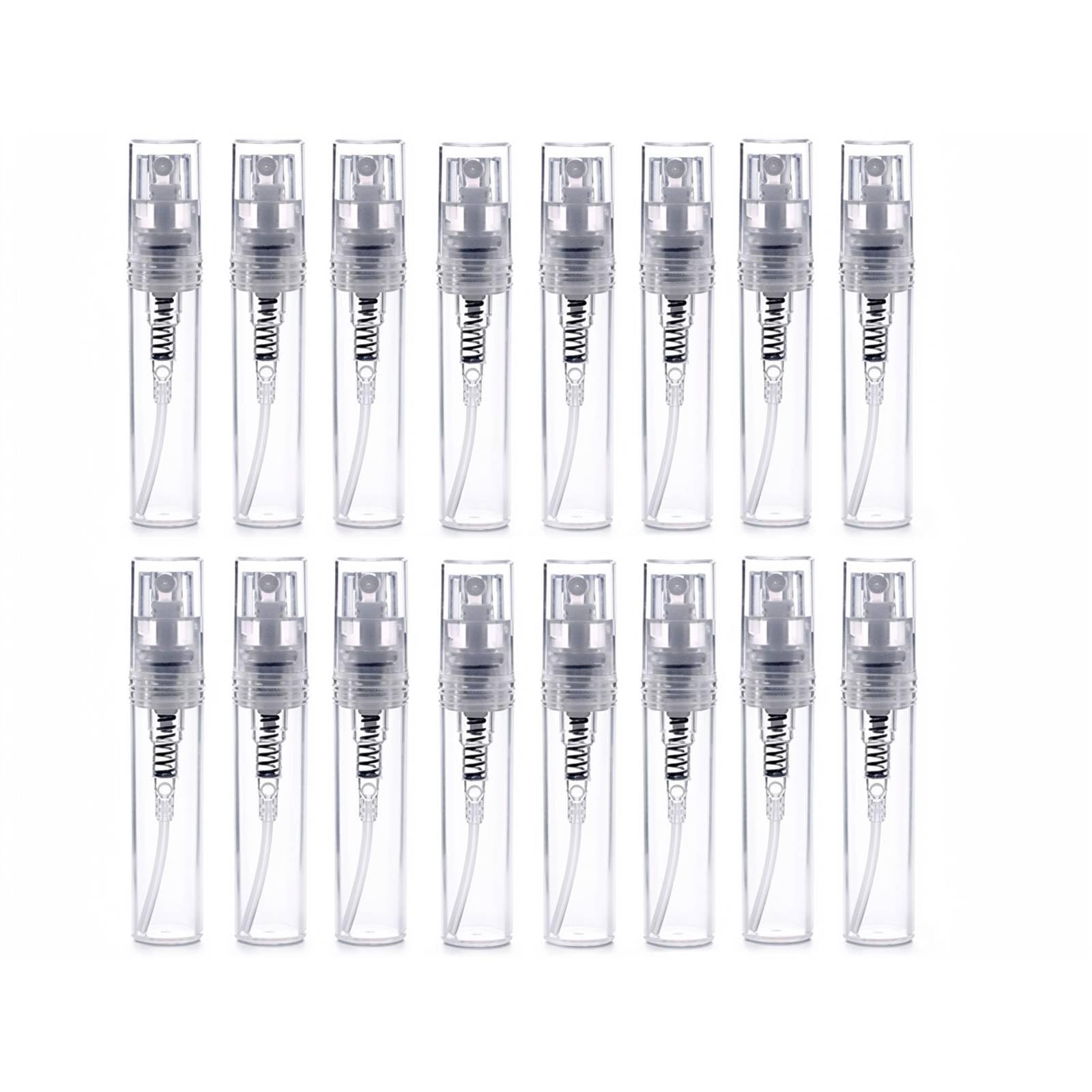 Ericotry Transparent 20Pcs Clear 5Ml Empty Glass Spray Bottle Refillable Perfume Makeup Water For Travel Party Must Makeup Cosmetic Sample Container Tool Best Xmas Gift