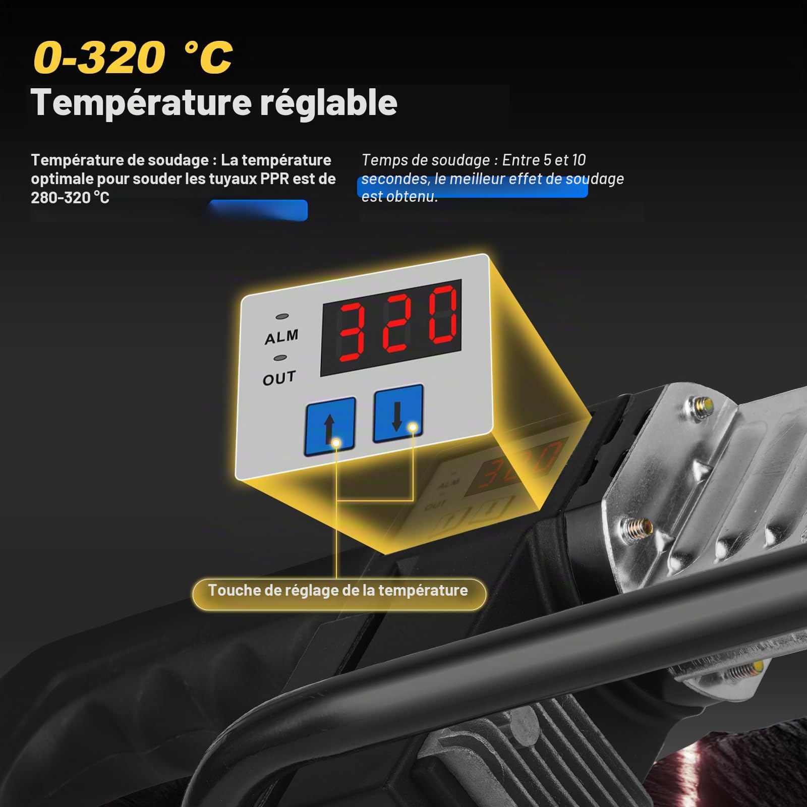 BAOSHISHAN Soudeur fusion numérique pour tubes PPR PP PE 20-63mm