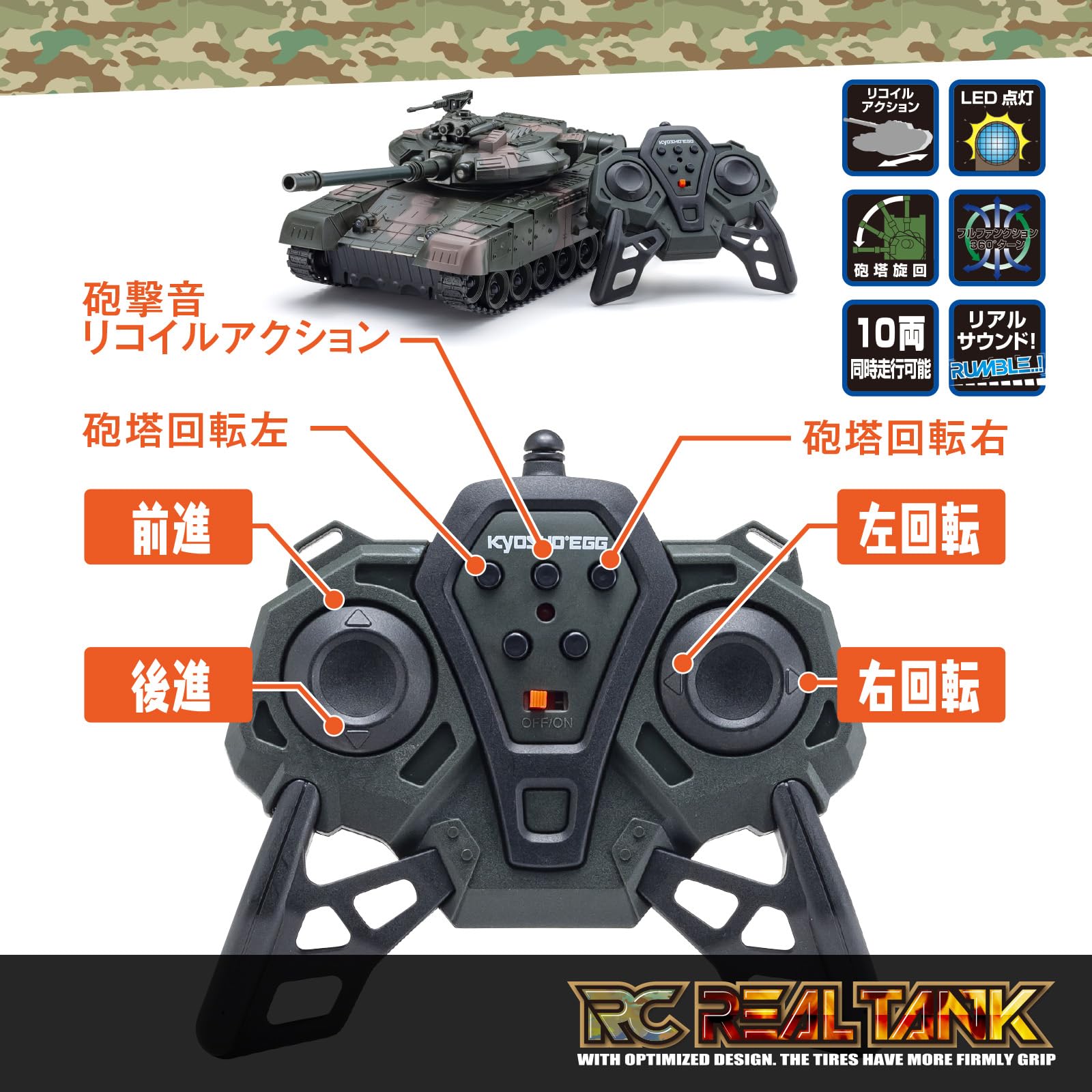 商(Kyosyo) Kyosho Egg R/C Prawdziwy czołg TS030