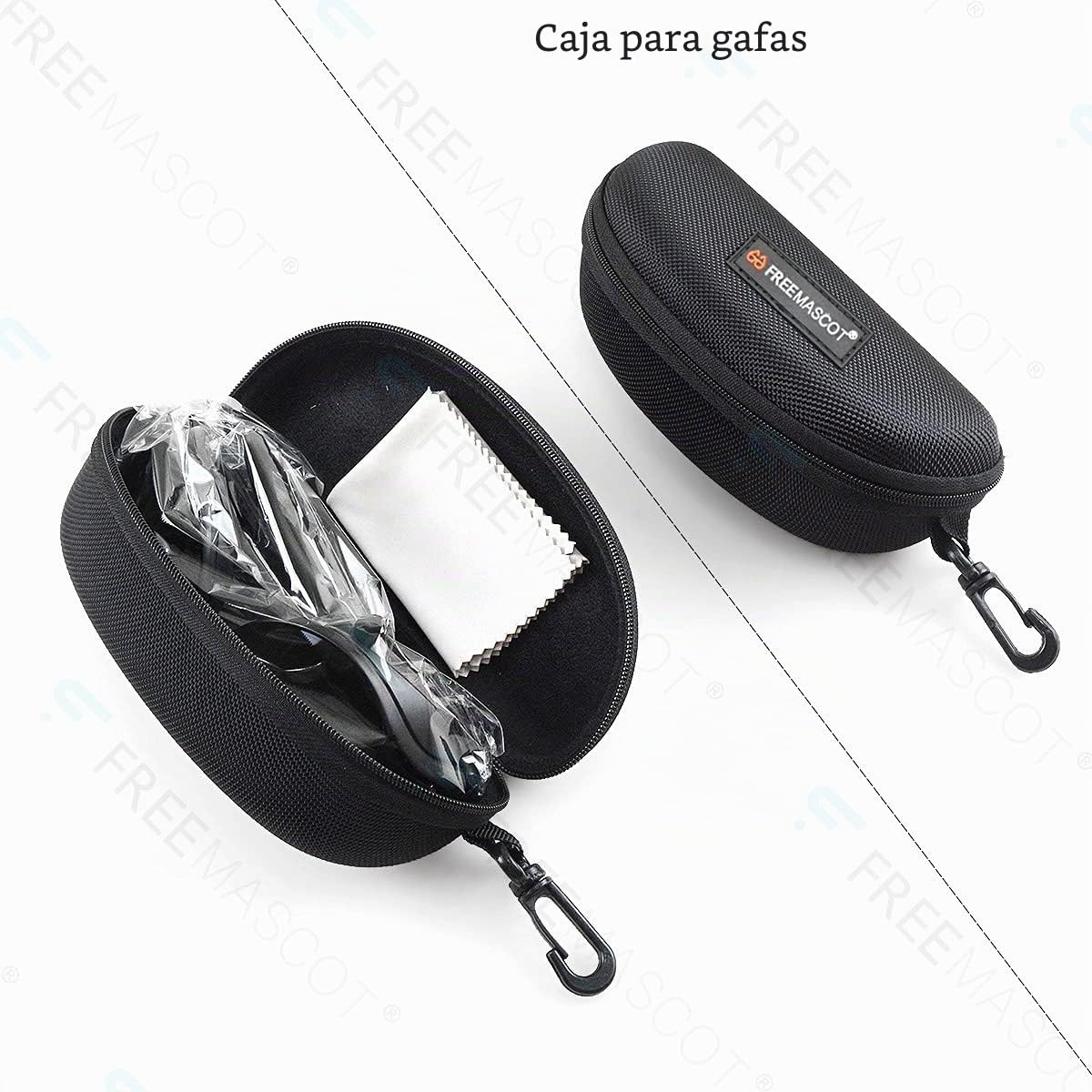 FREEMASCOT Gafas de seguridad láser profesionales OD 6+ 190nm-550nm / 800nm-1700nm de longitud de onda para luz láser de 405nm, 450nm, 520nm, 532nm, 808nm, 980nm, 1064nm (estilo 5)