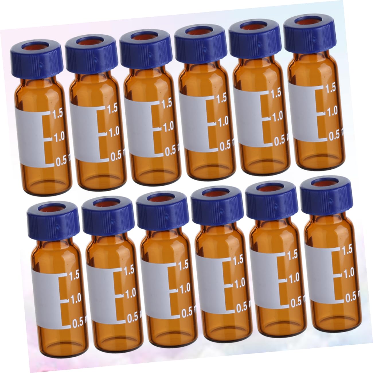 Cabilock 2 Sätze Phiole Kleine Flaschen Mit Deckel Chromatographie Bernstein Probenahme Probenflasche Probenglasflaschen Probenfläschchen Vorratsflaschen 100 Stücke * 2