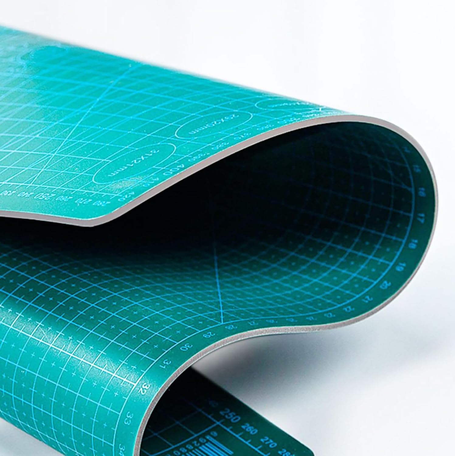Double Side Cutting Mat, 2 Pcs PVC A4 Size 11.8 Inch x 8.66 Inch Self Healing Scales Cutting Mat for Quilting, Sewing Crafts and Hobby Fabric Precision (Large)