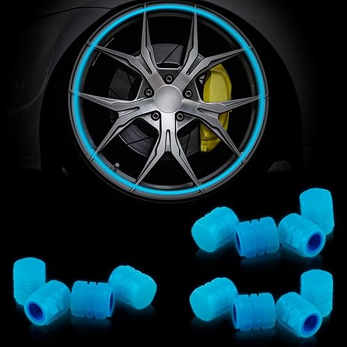 Miniatura 1 de JUSTTOP 4 tapones para válvulas de neumáticos de automóvil, cubierta de tapas de aire, universales para automóviles, SUV, bicicletas, camiones y