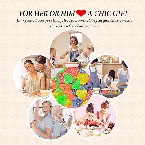 Miniatura 6 de Moldes de silicona con forma de corazón de 255 cavidades, moldes de caramelo de grado alimenticio antiadherente para chocolate, molde de goma para