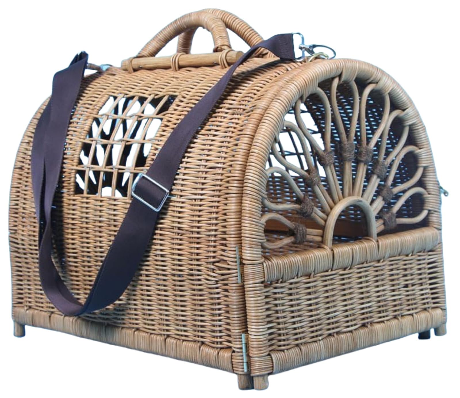 ペット　猫　犬　キャリーバッグ ペットカバン　籠　自然素材　ペットキャリー 楽天市場】【レビュー特典あり】XiaZ ペットキャリー リュック 猫 中型