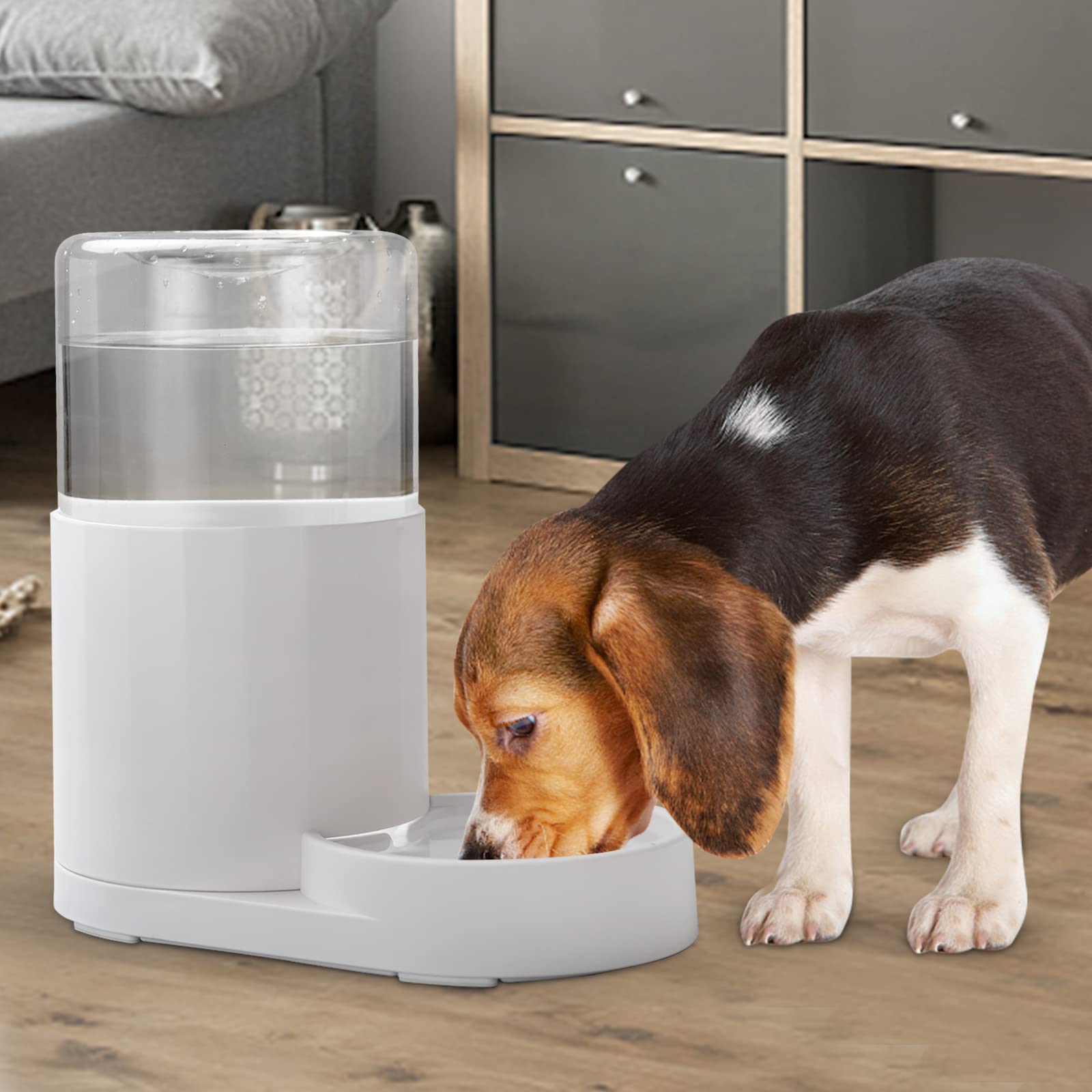 Sfozstra Automatic Pet Water,3L Large Capacity Automatic Water Dispenser, 100% BPA-Free, Gravity Pet Water Dispenser, Dog Cat Water Food