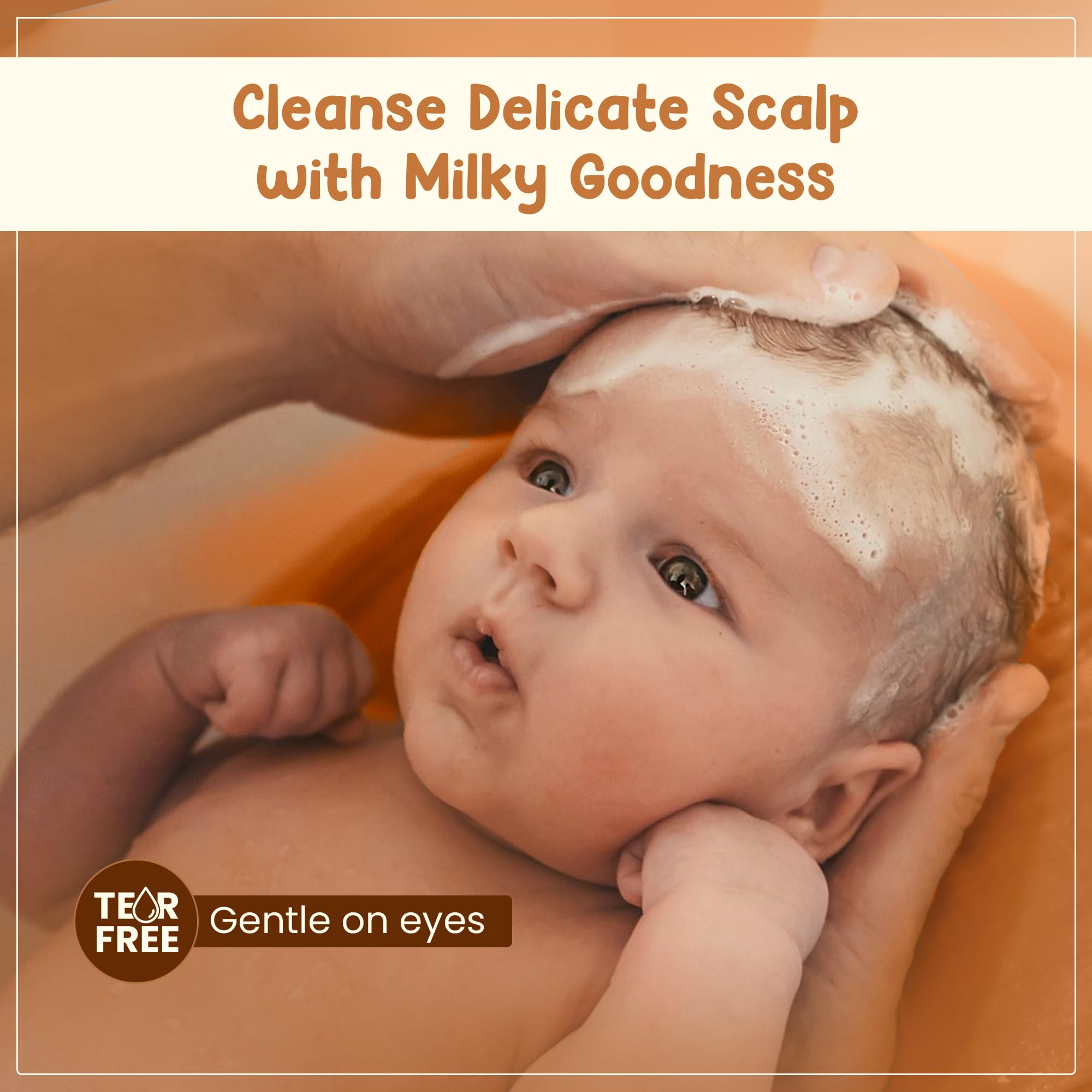 Mother Sparsh Milky Soft Baby Shampoo - 400ml | For Daily Moisturizing | Tear Free Formula With Milk Protein, Vitamin E & Coconut Oil 2