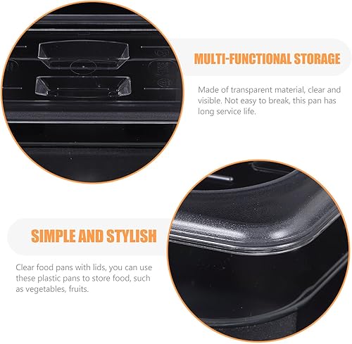 Miniatura 3 de UPKOCH Bandeja de comida de frutas para restaurante Tapa de cacerola de frutas Uso diario Tapas de bandeja de aperitivos Soporte de postre