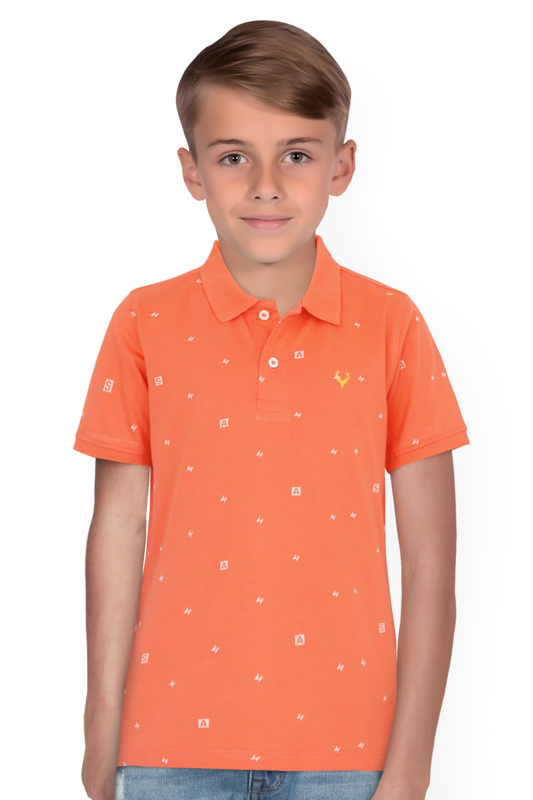 Allen Solly Boy's Solid Regular Fit T-Shirt