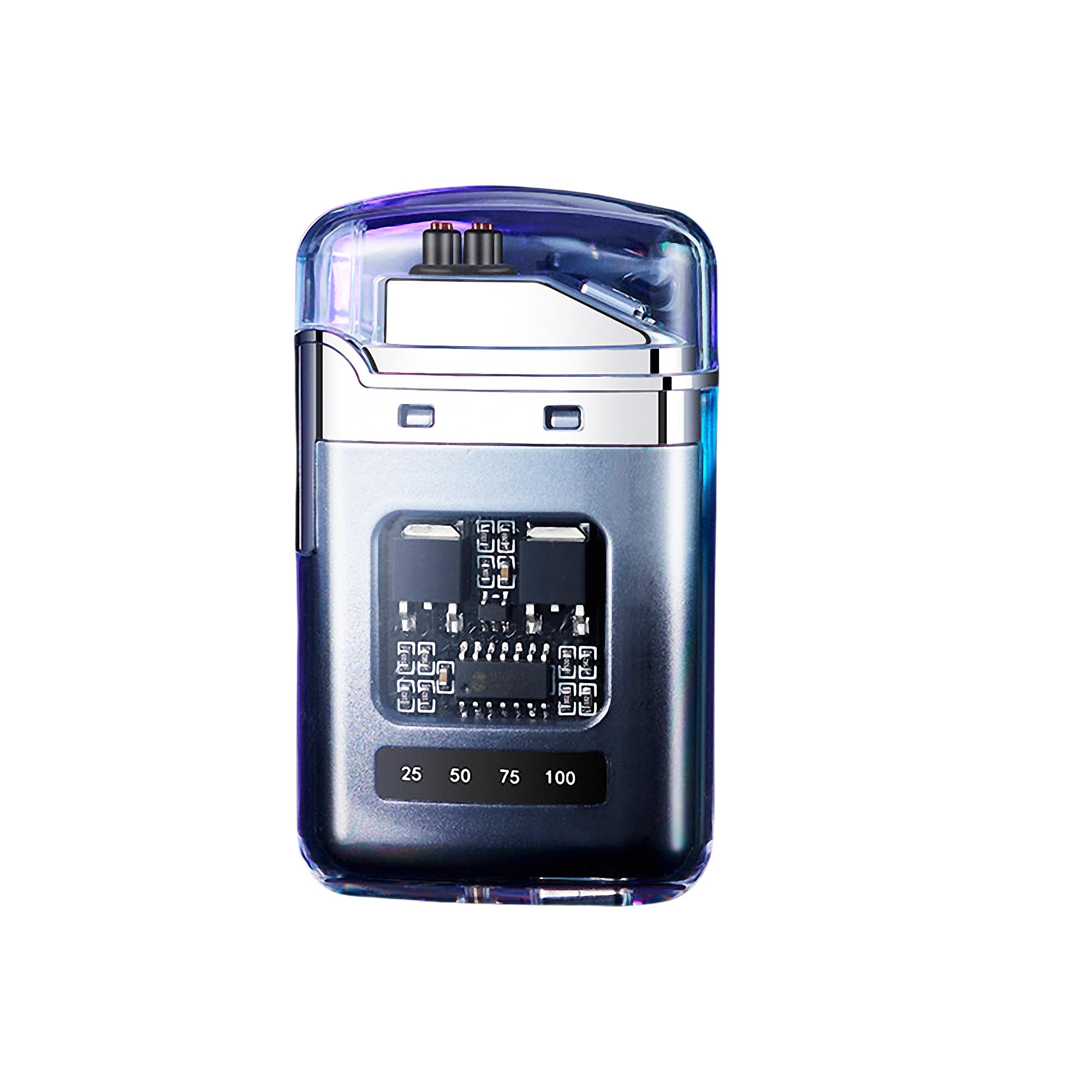 Advanced Plasma Arc Lighter with Smart LED Display Windproof Rechargeable Ultimate Tech Gift for Men（Silver-Black）-image-35
