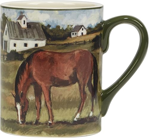 Miniatura 5 de Certified International York Stables - Tazas de 18 onzas, juego de 4 diseños surtidos