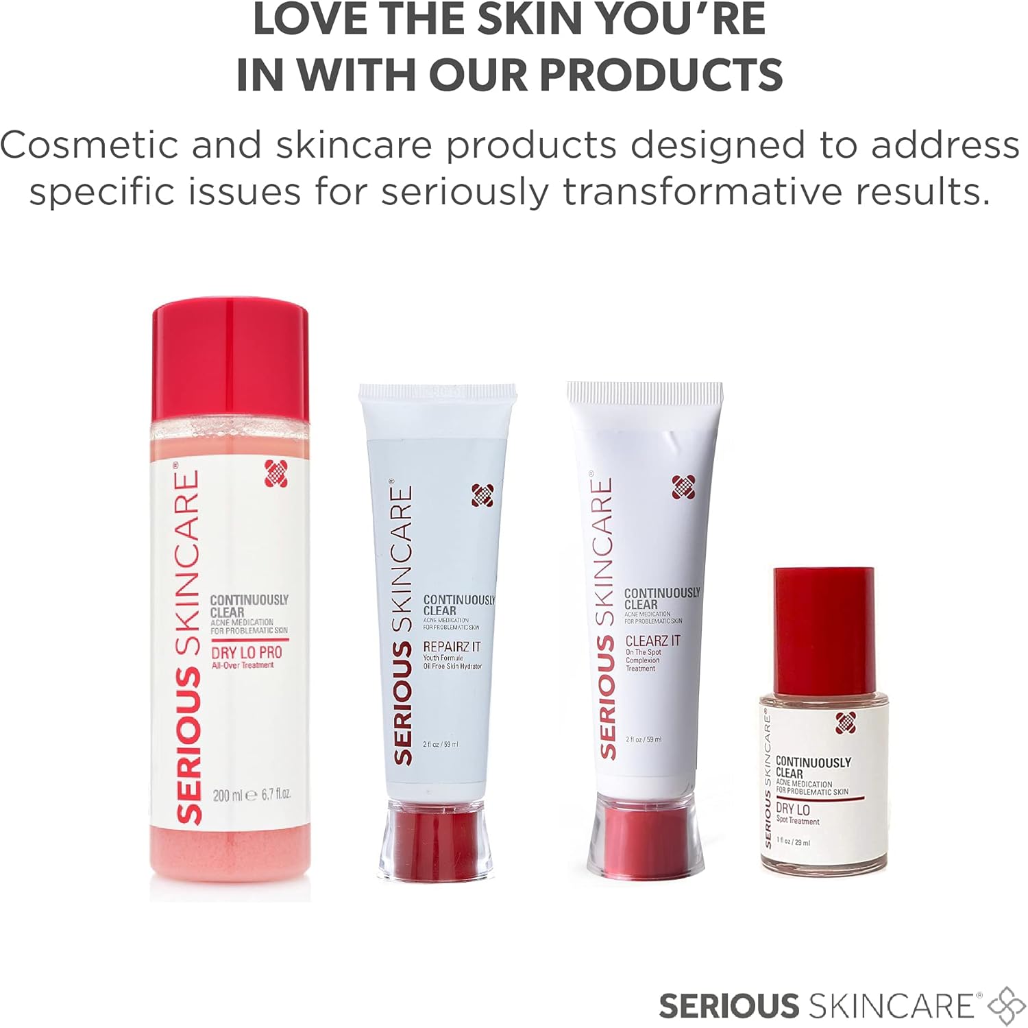 Serious Skincare Continuously Clear Dry Lo Pro AllOver Treatment Acne