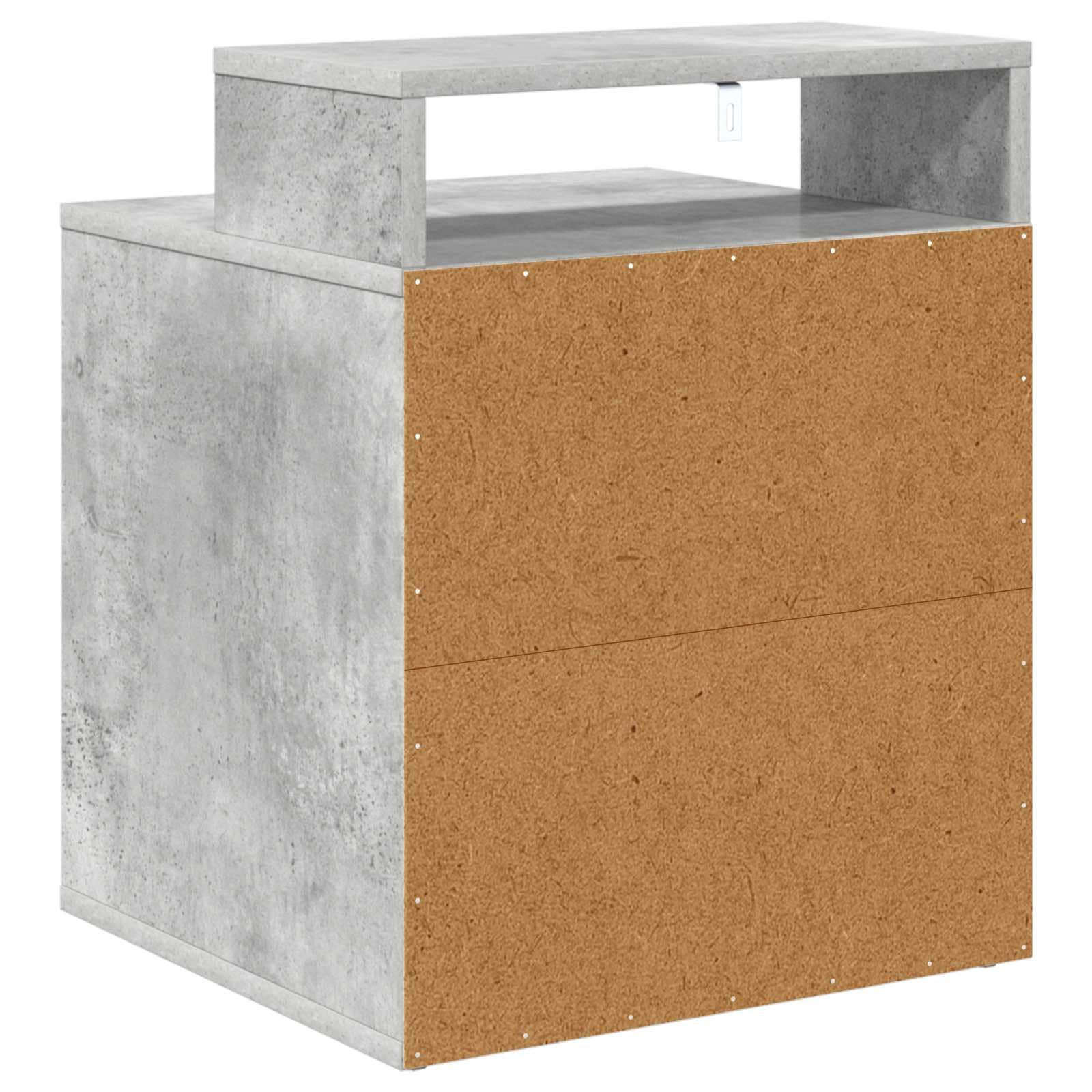Casetta per gatti in legno di cemento, 42,5 x 40 x 53,5 cm, con kit di montaggio, rifugio interno per gatti, design moderno, durevole, stabile e accogliente, per soggiorno e balcone