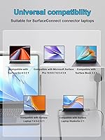 Vista 3 de Cargador de superficie de 127 W 102 W compatible con Microsoft Surface Laptop Studio/Go 3 2 1 Surface Book 3 2 1 Surface Pro 10 9 8 7 7+ 6 5 4 3
