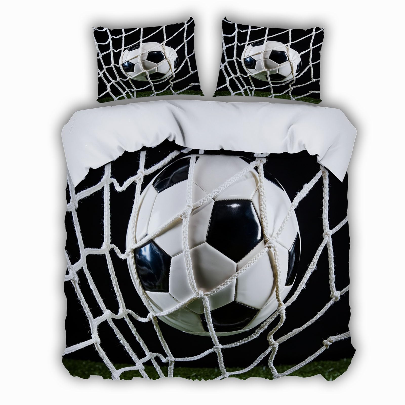 Parure de lit football 3D pour transformer la chambre ado en véritable terrain de sport
