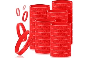 Kigeli Red Ribbon Awareness Silicone Wristbands in Bulk: Expressing Solidarity and Support