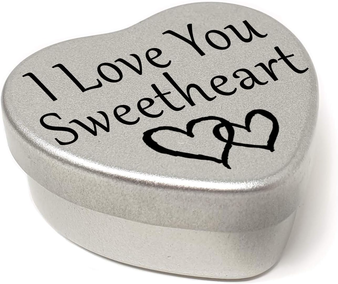 Perfect Way To Say I Love You. Beautiful Mini Silver Heart Gift Tin