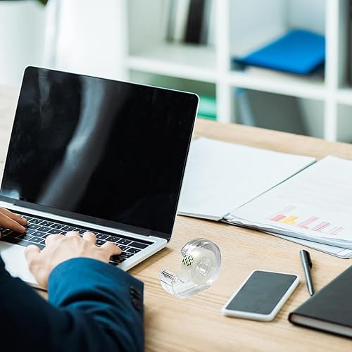 Miniatura 6 de Cinta transparente, cinta transparente para oficina, 34 pulgadas, dispensada, 12 paquetes