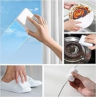 Vista 8 de Paquete de 10 esponjas de melamina para limpieza multiusos, resistentes y duraderos para usar en fregaderos, cocina, baños, paredes, suelos