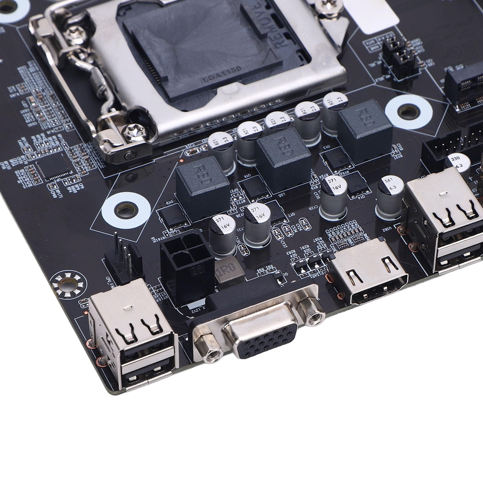 XUMIUZIY Scheda Madre da Gioco H81, Socket LGA 1150 con Interfaccia M.2 NVMe NGFF per Processori CPU Core I3 I5 I7 E3 V3 Celeron Serie G da 22 NM di Quarta Generazione