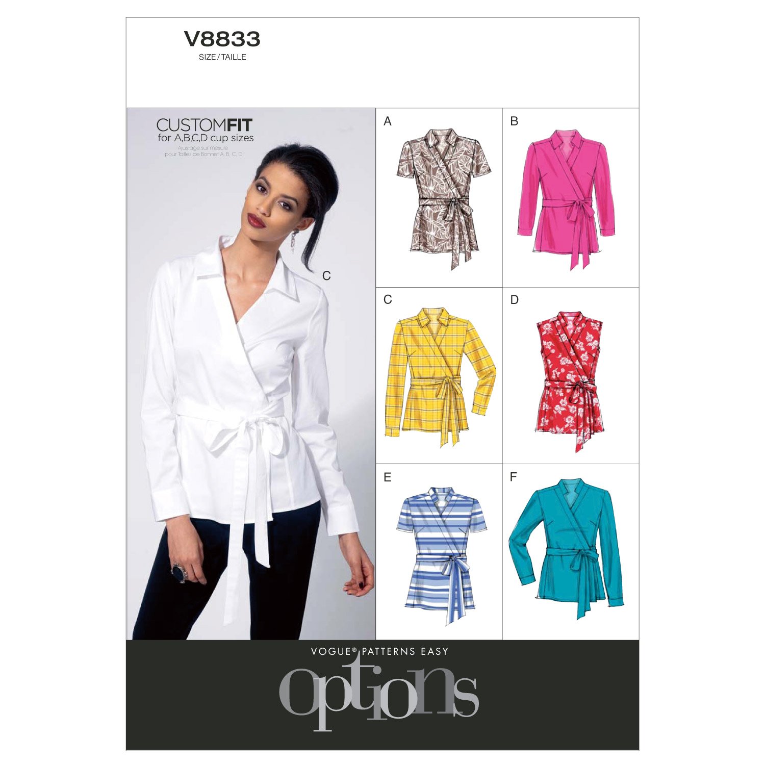Vogue Patterns Jeune Femme Chemisier 8-10 12-14 16 modèle de couture