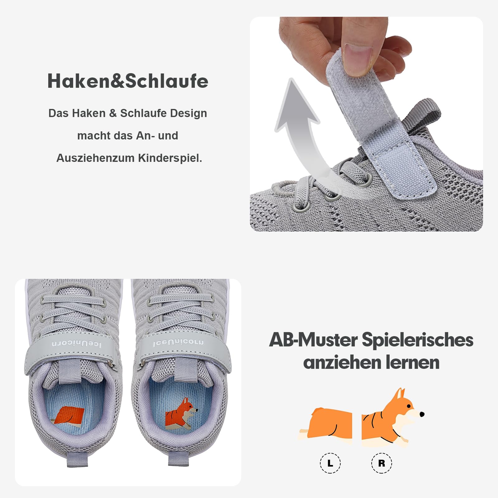 IceUnicorn Pantofole per bambini a piedi nudi, ragazzi e ragazze, scarpe sportive a piedi nudi, minimalistiche