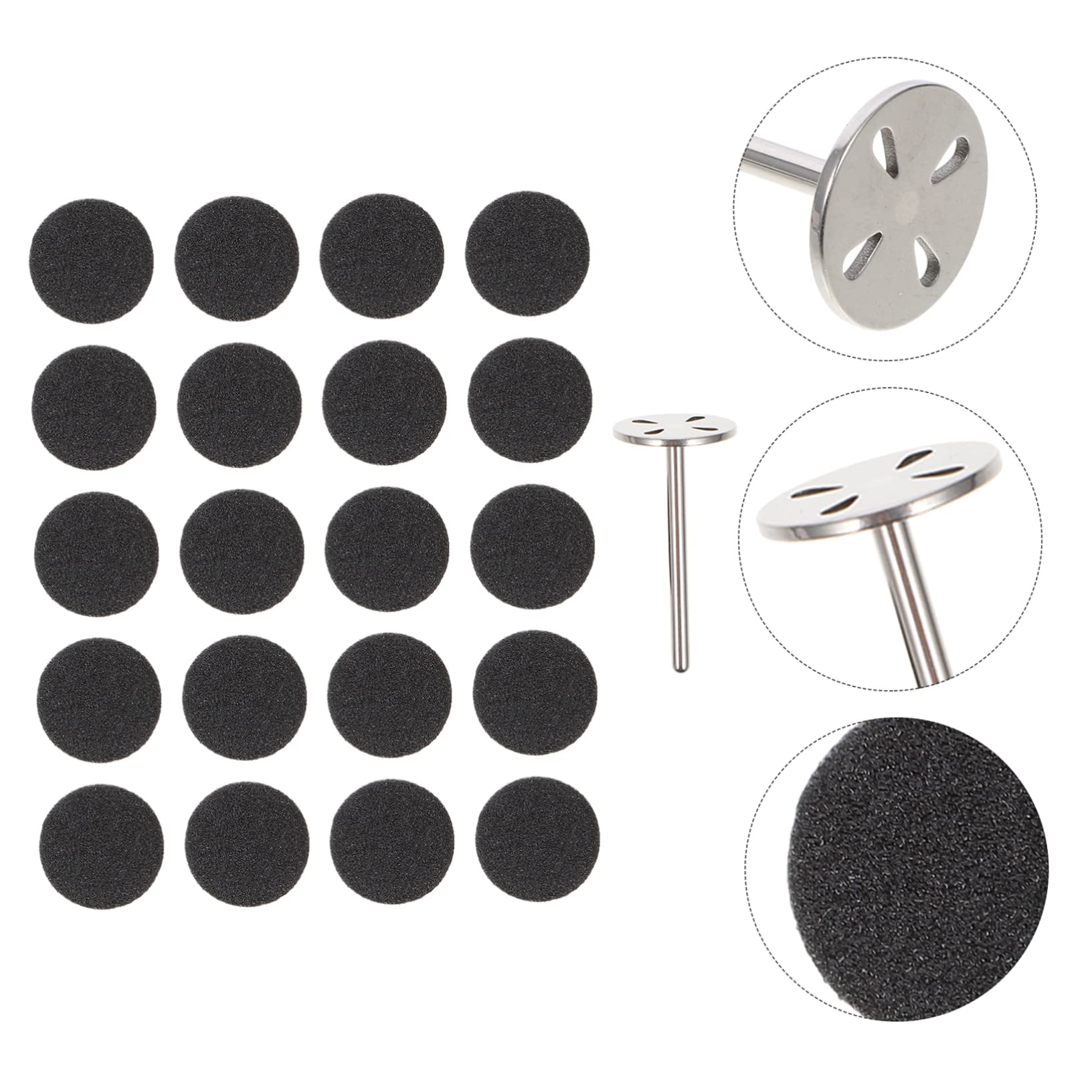 FRCOLOR 3ensembles Manicure Sandpaper Disc Outil De Ponçage Pour Élimination De Peau Morte Et Callosités Pratique Pour Pédicure Et Manucure