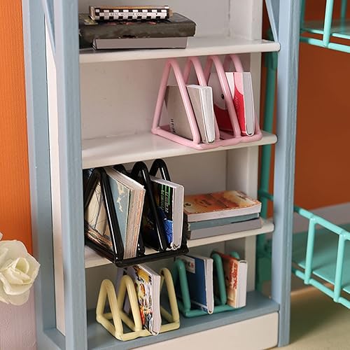 Miniatura 4 de Casa de muñecas modelo de gabinete de muebles en miniatura estante de exhibición de 16 112 accesorios para casa de muñecas mini estante hecho a mano