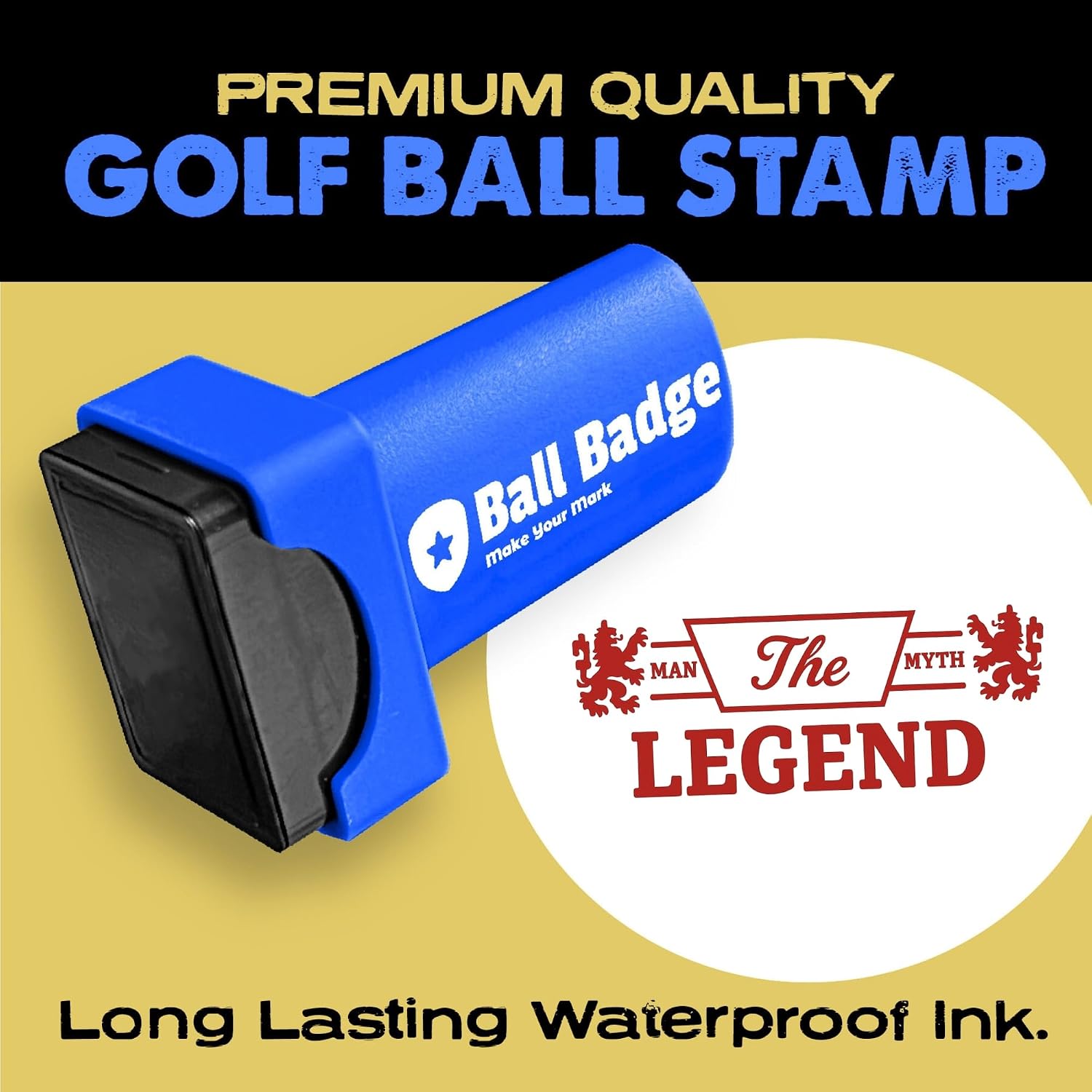 Ball Badge Golf Ball Stamp, Icon Series Self-Inking Ball Marker image 2