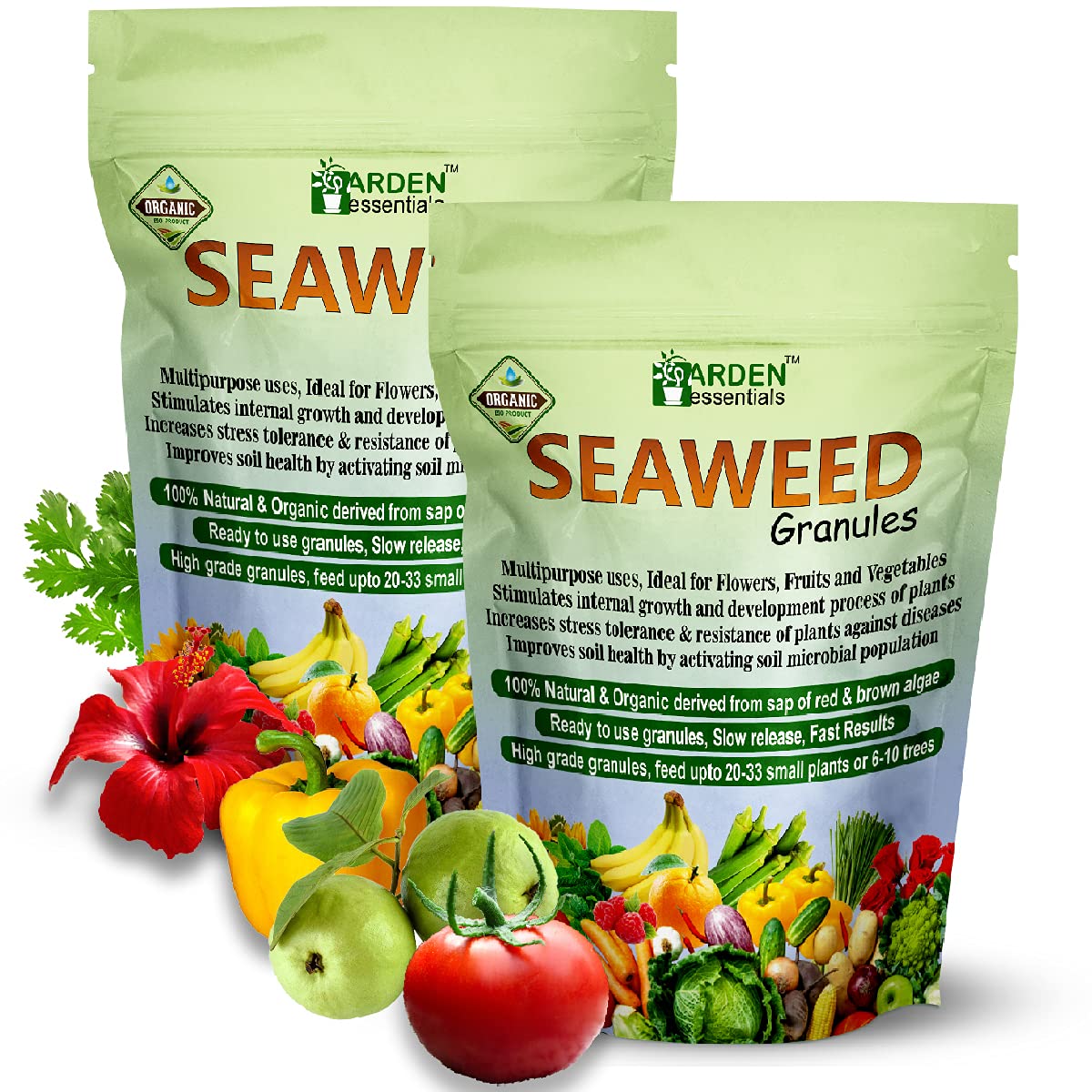 Garden Essentials Seaweed Fertilizer For Plants - Seaweed Granules - Suitable For All Types Of Plants - Organic Fertilizer (2 KG) (B0854DMZ4J) Amazon Price History, Amazon Price Tracker